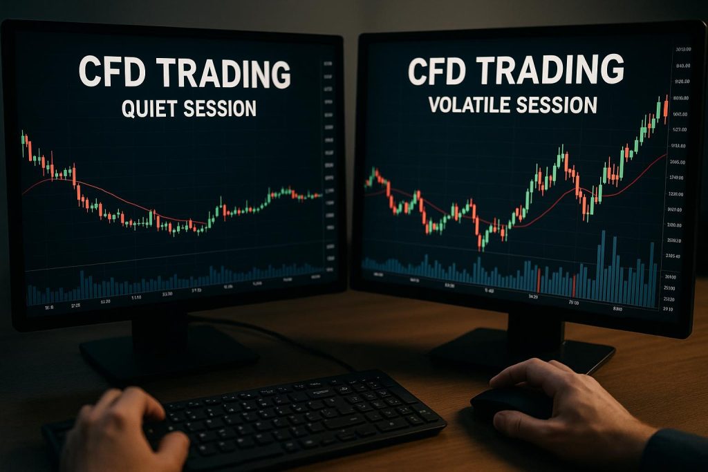 CFD trading in quiet sessions versus volatile sessions
