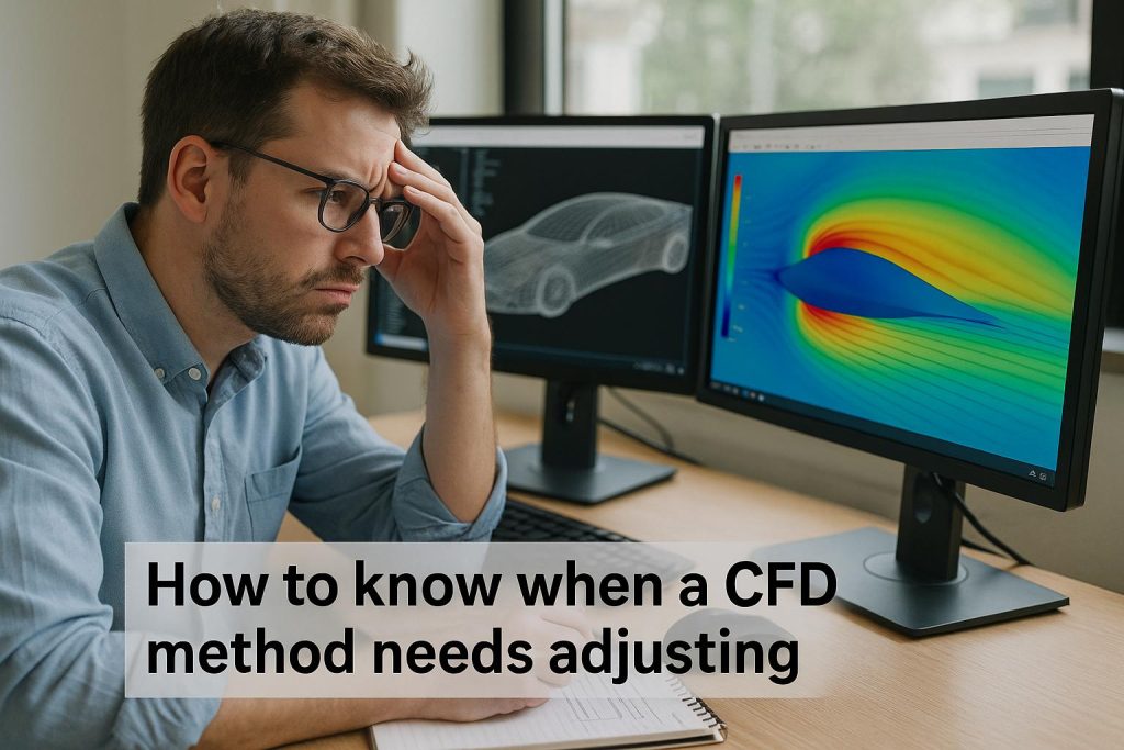 How to know when a CFD method needs adjusting